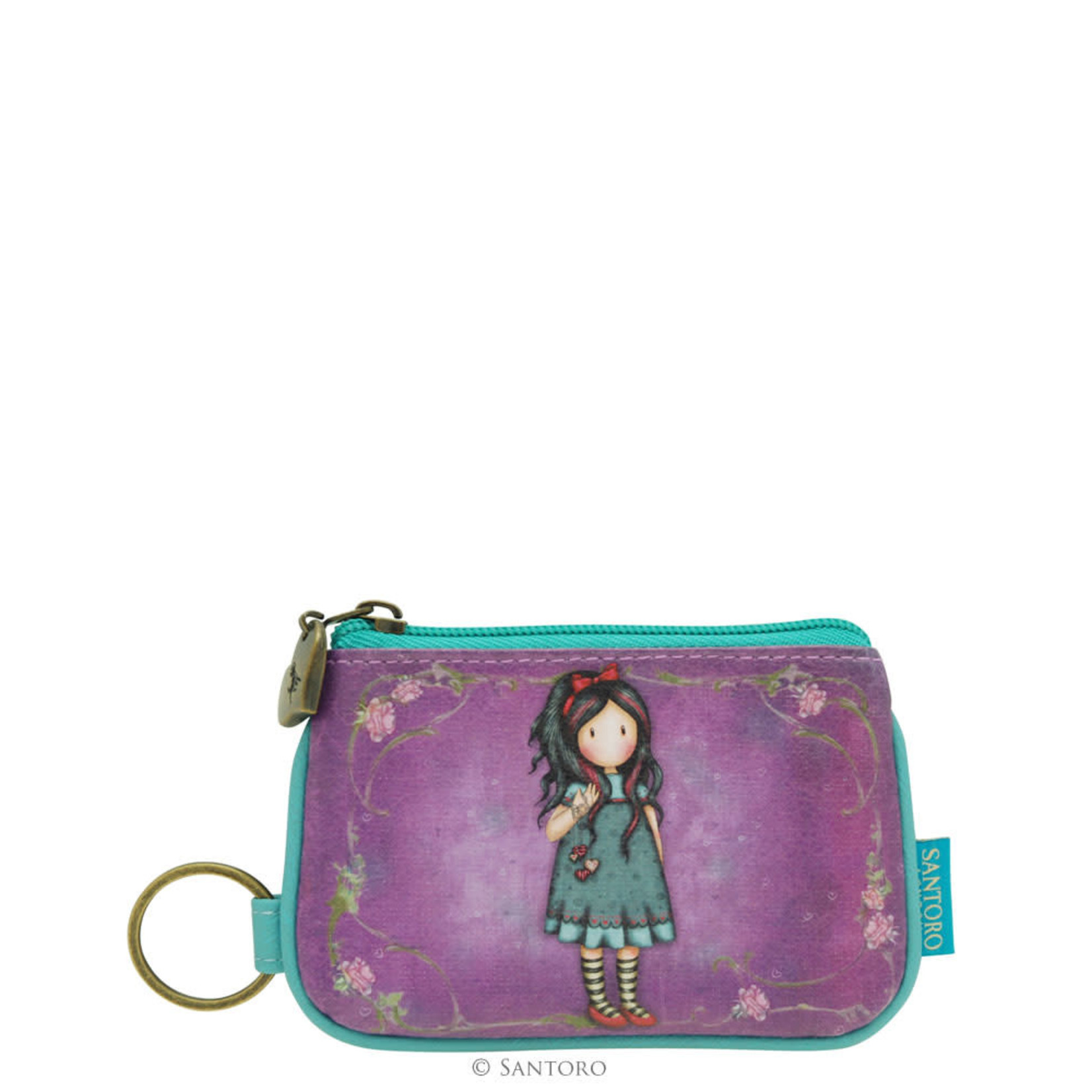 Gorjuss Gorjuss - Keyring Zip Purse - Pulling On Your Heart Strings