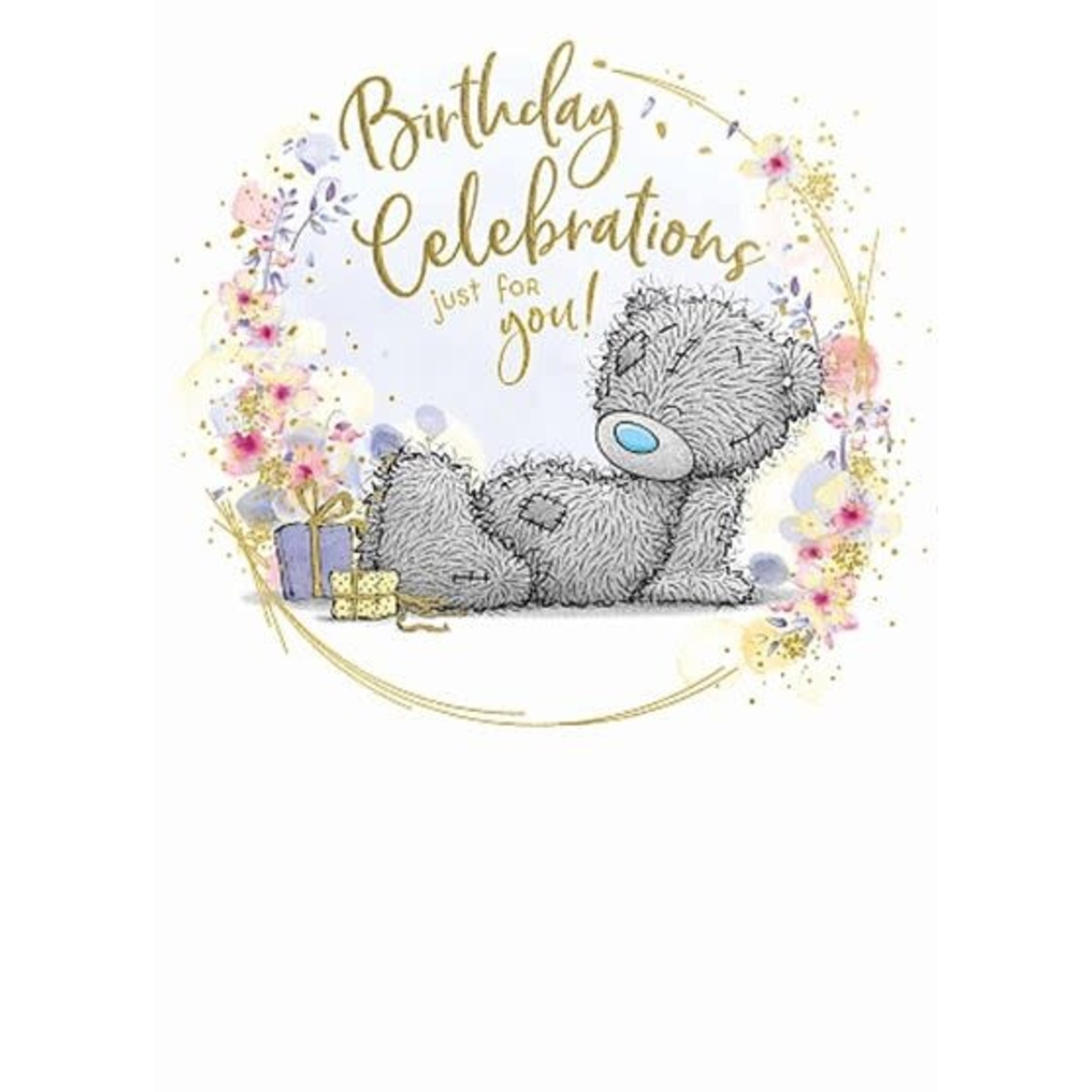 Me to You Bear Sitting with Presents Birthday Card