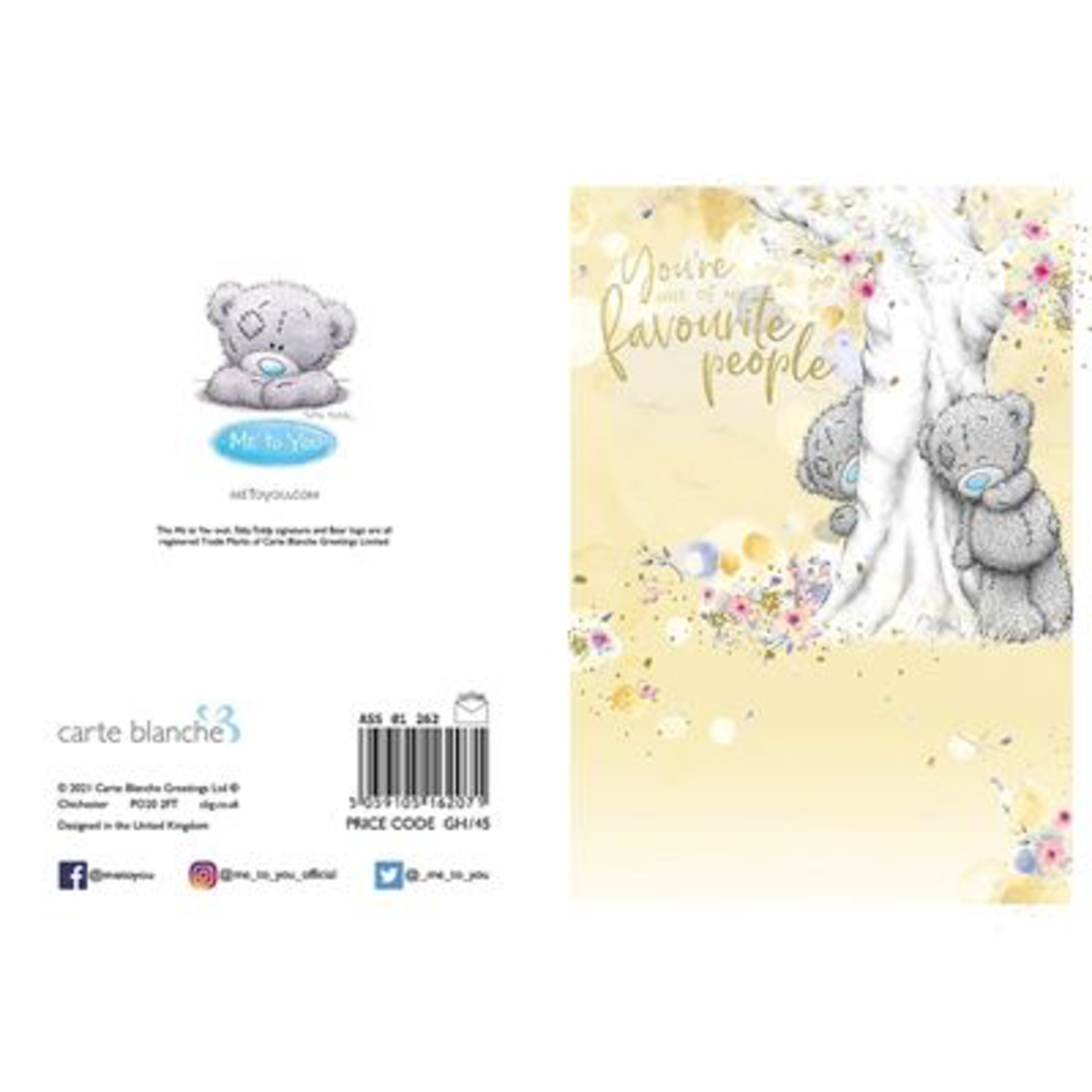 Me to You Bears By Tree Birthday card