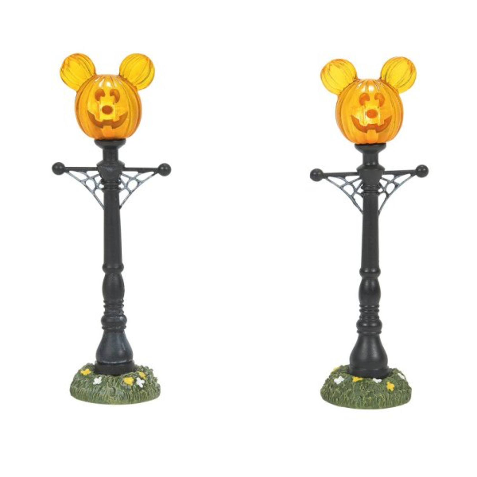 Disney  - Department 56 Disney - Mickey’s Pumpkintown Street Lights Set of 2