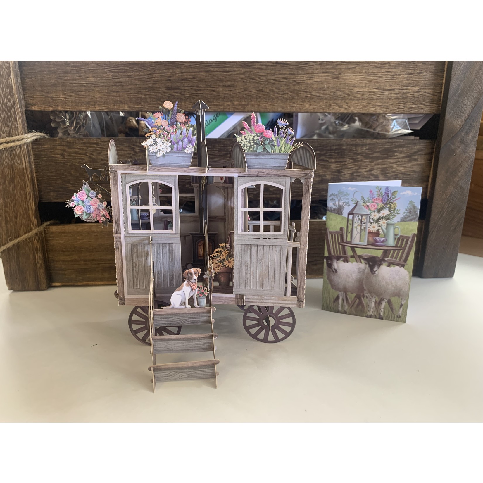 Me&McQ The Shepherd’s Hut - 3D Pop Up Greetings Card