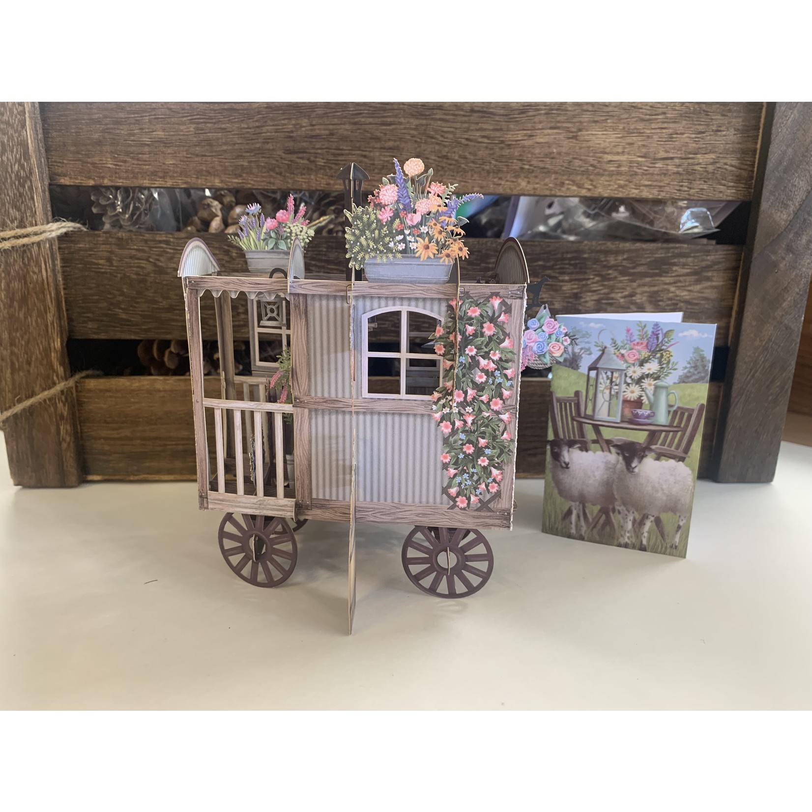 Me&McQ The Shepherd’s Hut - 3D Pop Up Greetings Card