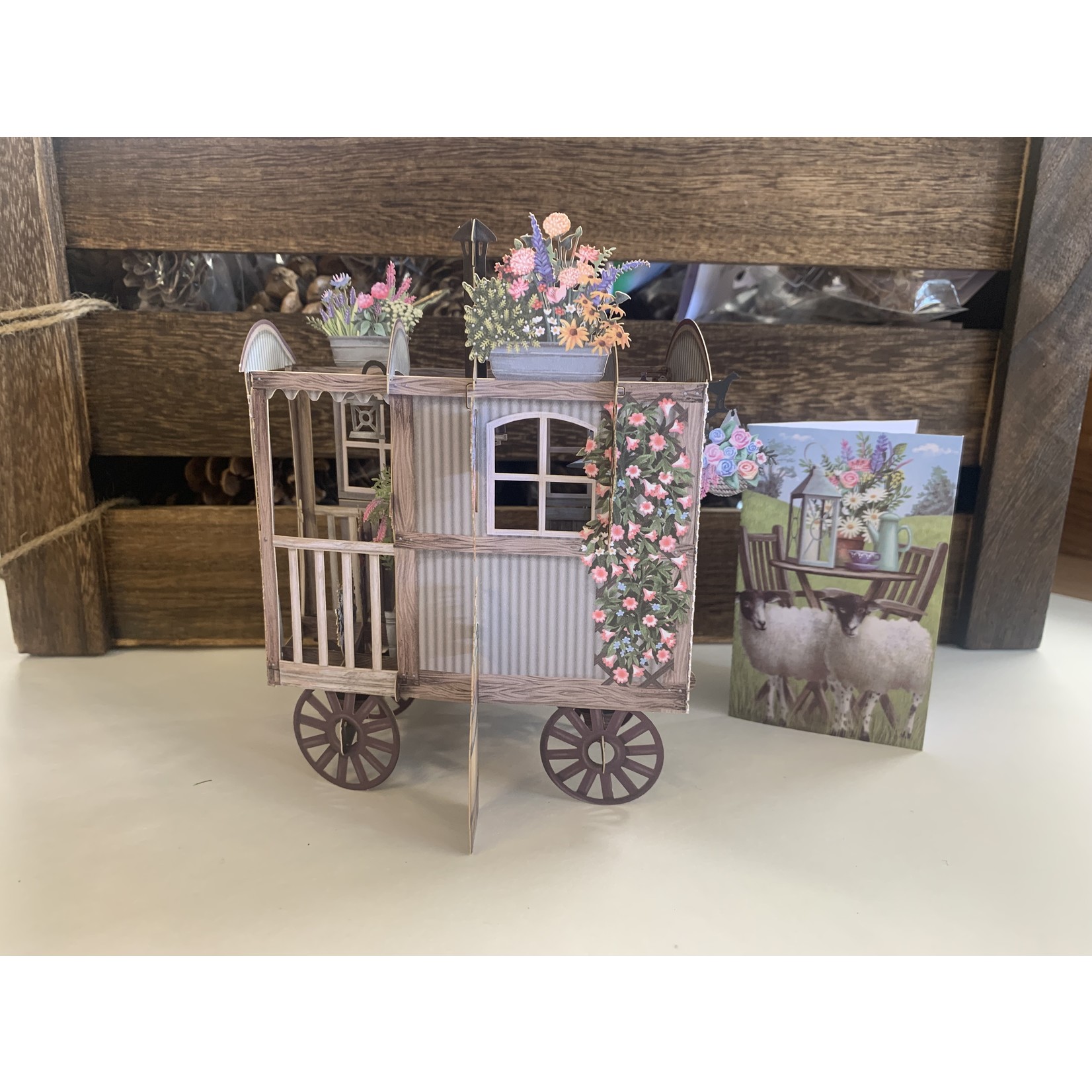 Me&McQ The Shepherd’s Hut - 3D Pop Up Greetings Card