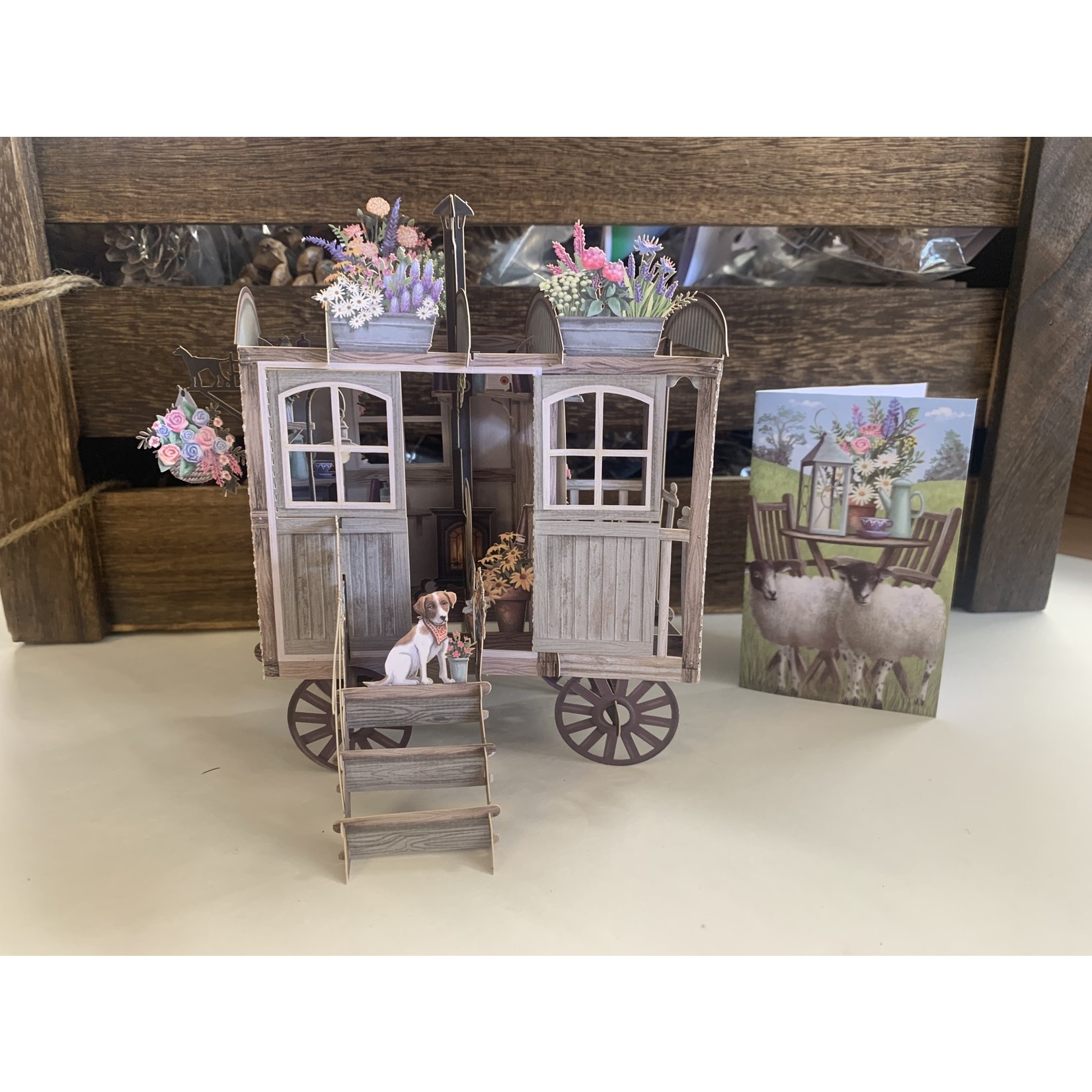 Me&McQ The Shepherd’s Hut - 3D Pop Up Greetings Card