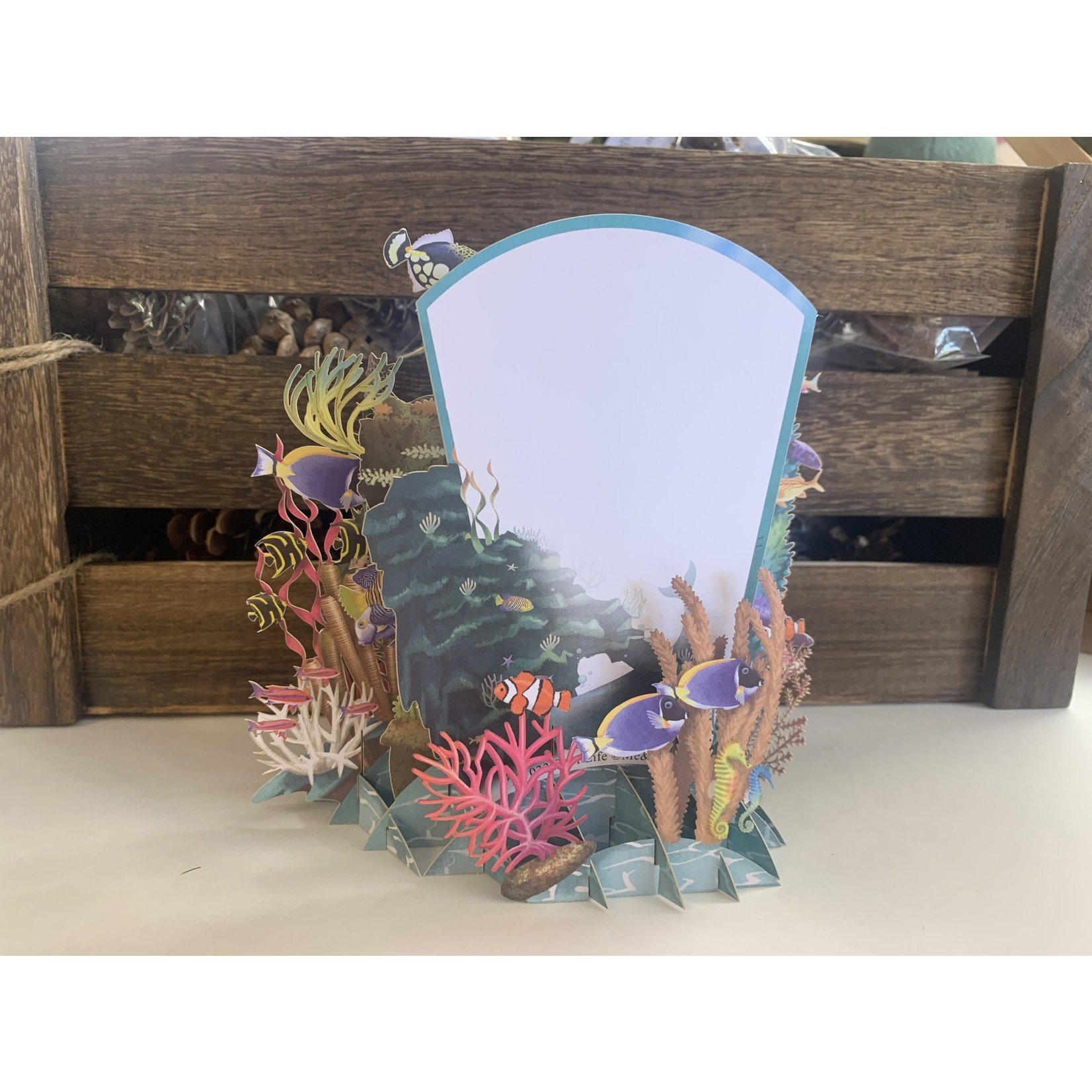 Fish Coral 3D Pop Up Greeting Card