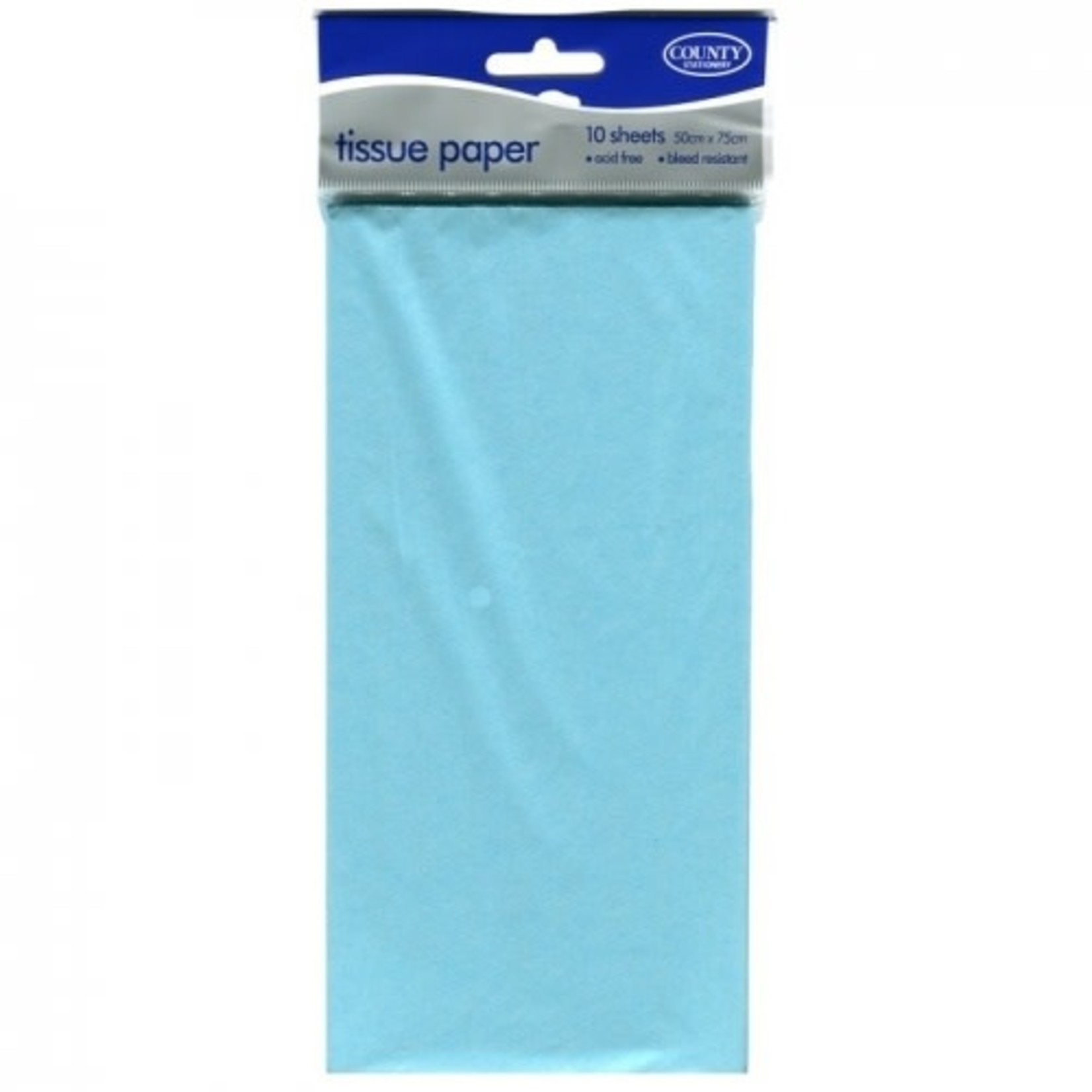 County Stationery Tissue Paper - Light Blue - 10 sheets
