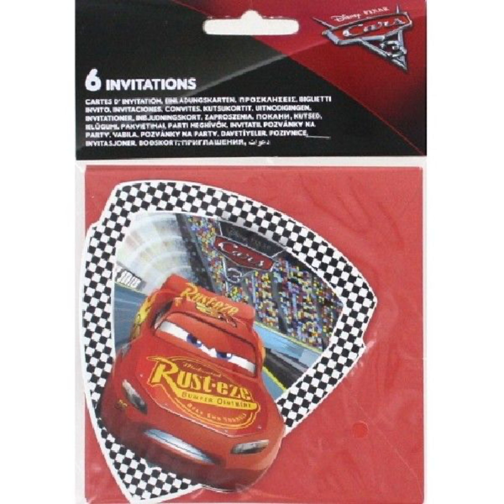 Disney Disney Cars Die-Cut Invitations (6)