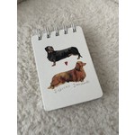 Alex Clark Debonair Dachshunds Spiral Bound Notepad Small (CG)