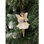 Gisela Graham Resin Winter Dreams Fairy - Arms Down Hanging Decoration