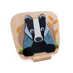 Jumini Wooden Badger Raised Puzzle