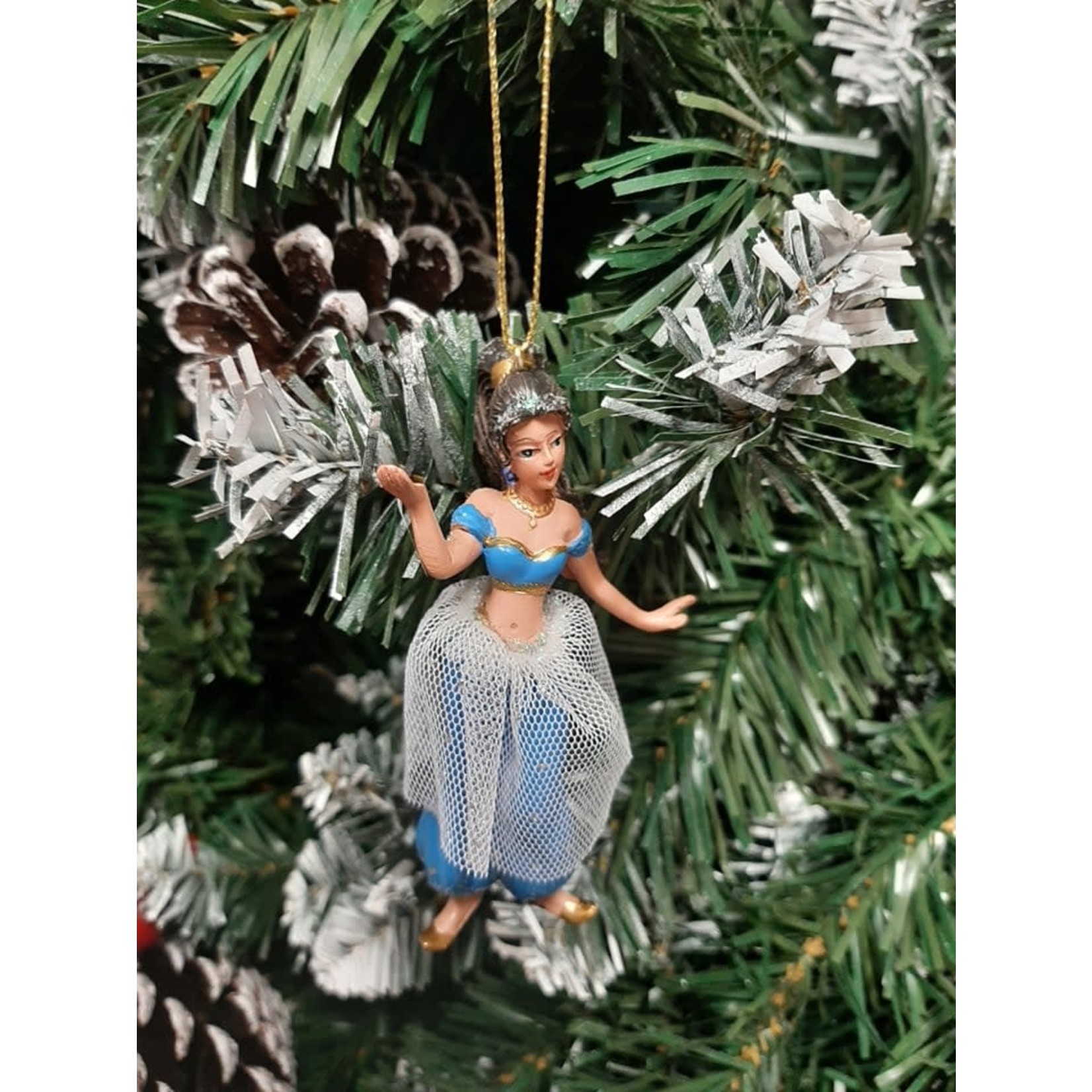 Gisela Graham Resin Jasmine Hanging Decoration