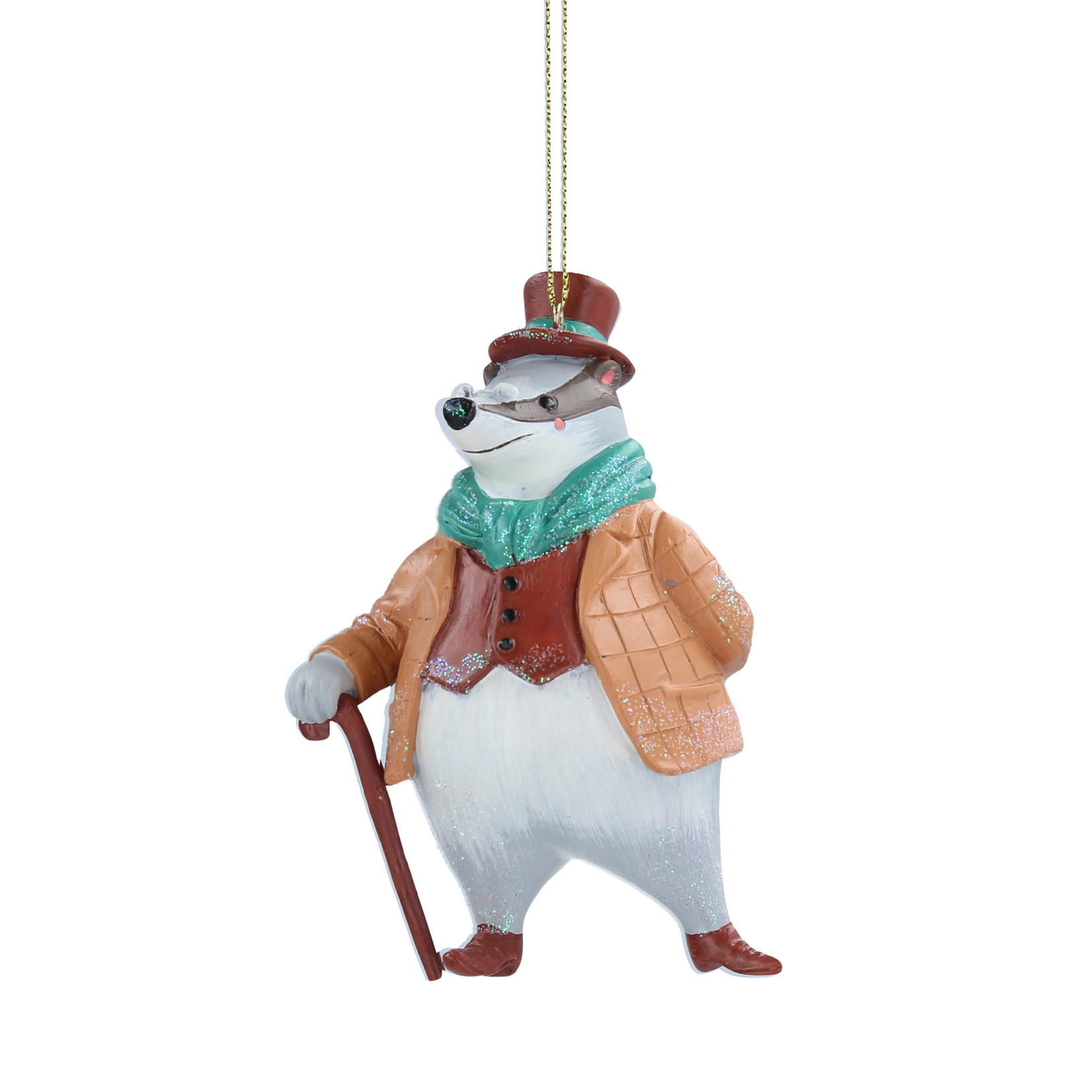 Resin Badger Wind in the Willows - Hanging decoration