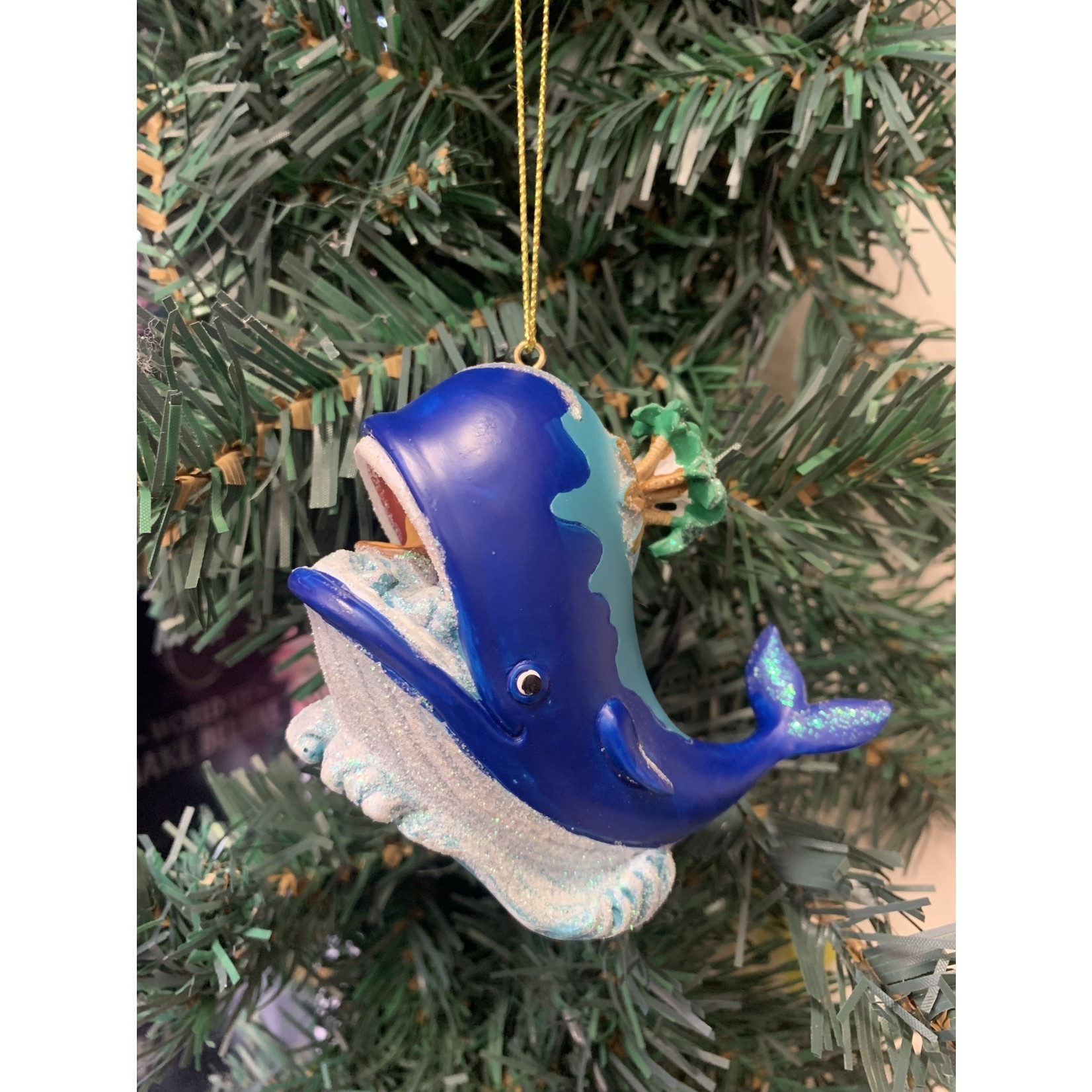 Resin Monstro the Whale Hanging Decoration