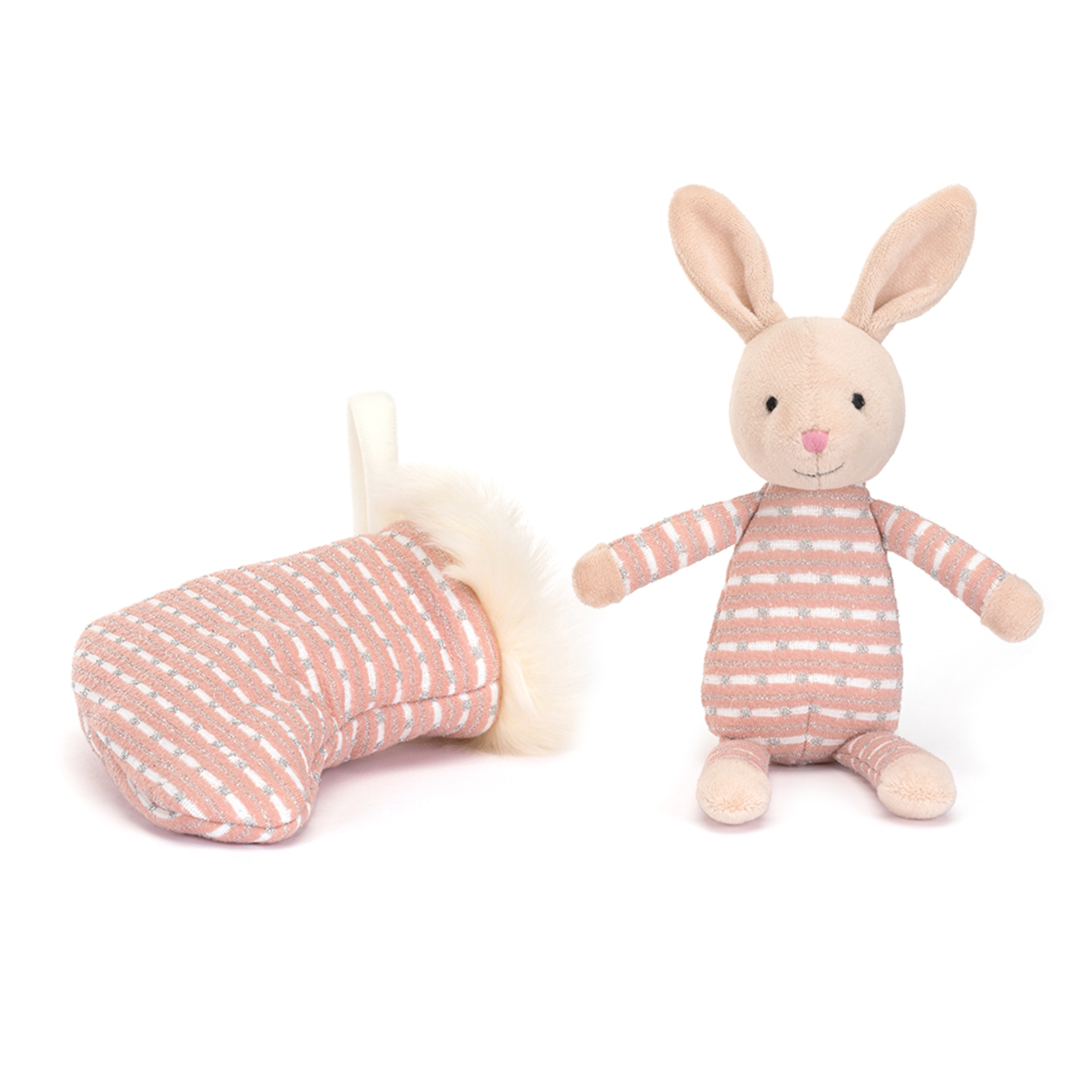 Jellycat - Festive Jellycat - Shimmer Stocking Bunny