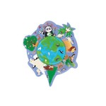 Scratch Europe Contour World Puzzle 45pcs