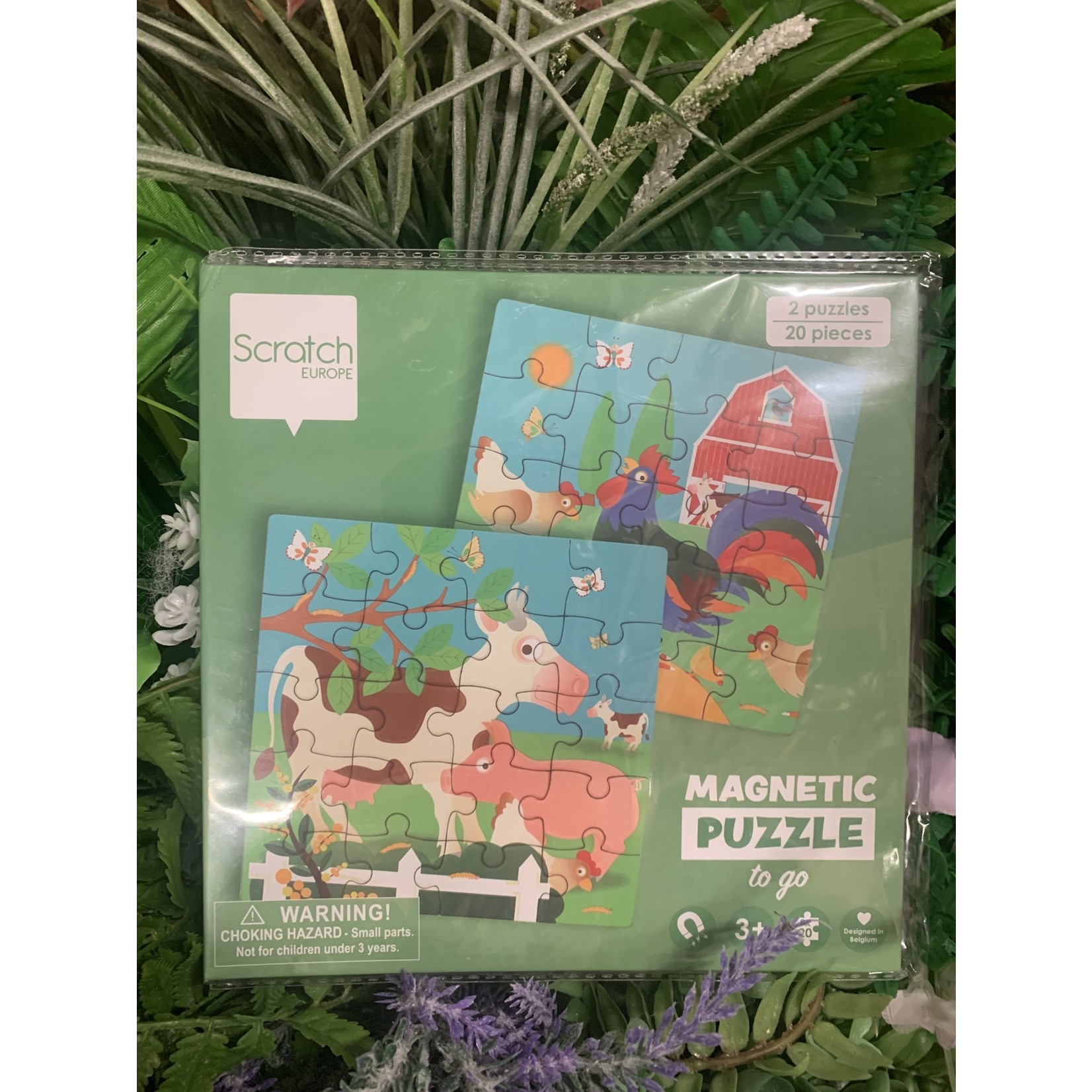 Scratch Europe Magnetic Puzzle Book to Go - Farm (2x20pcs)