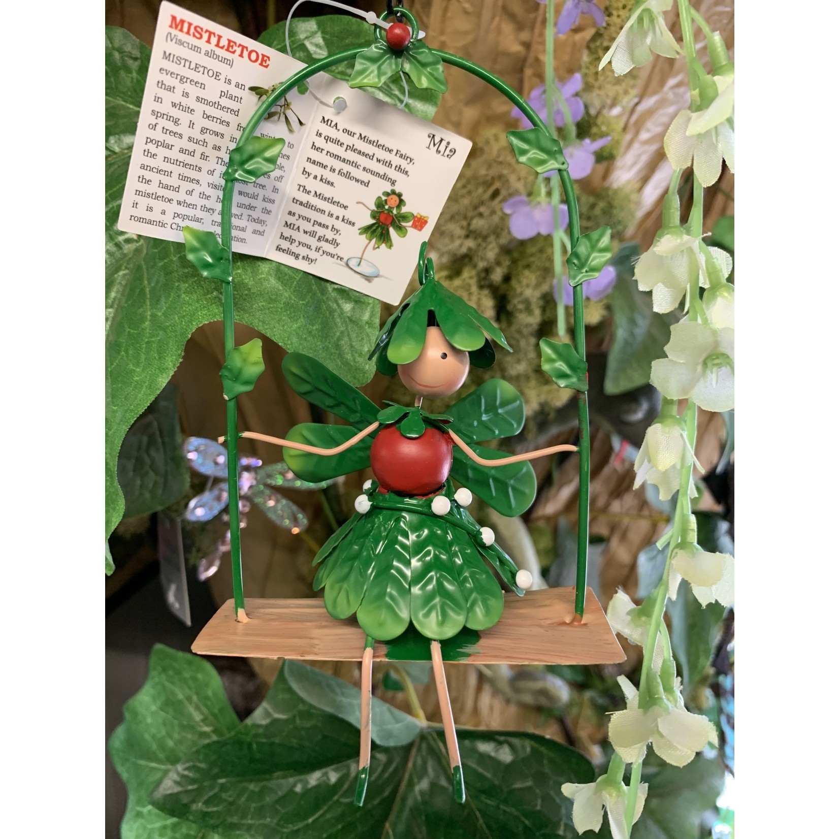 Fairy Kingdom Christmas  - Mia the Mistletoe Fairy on Swing