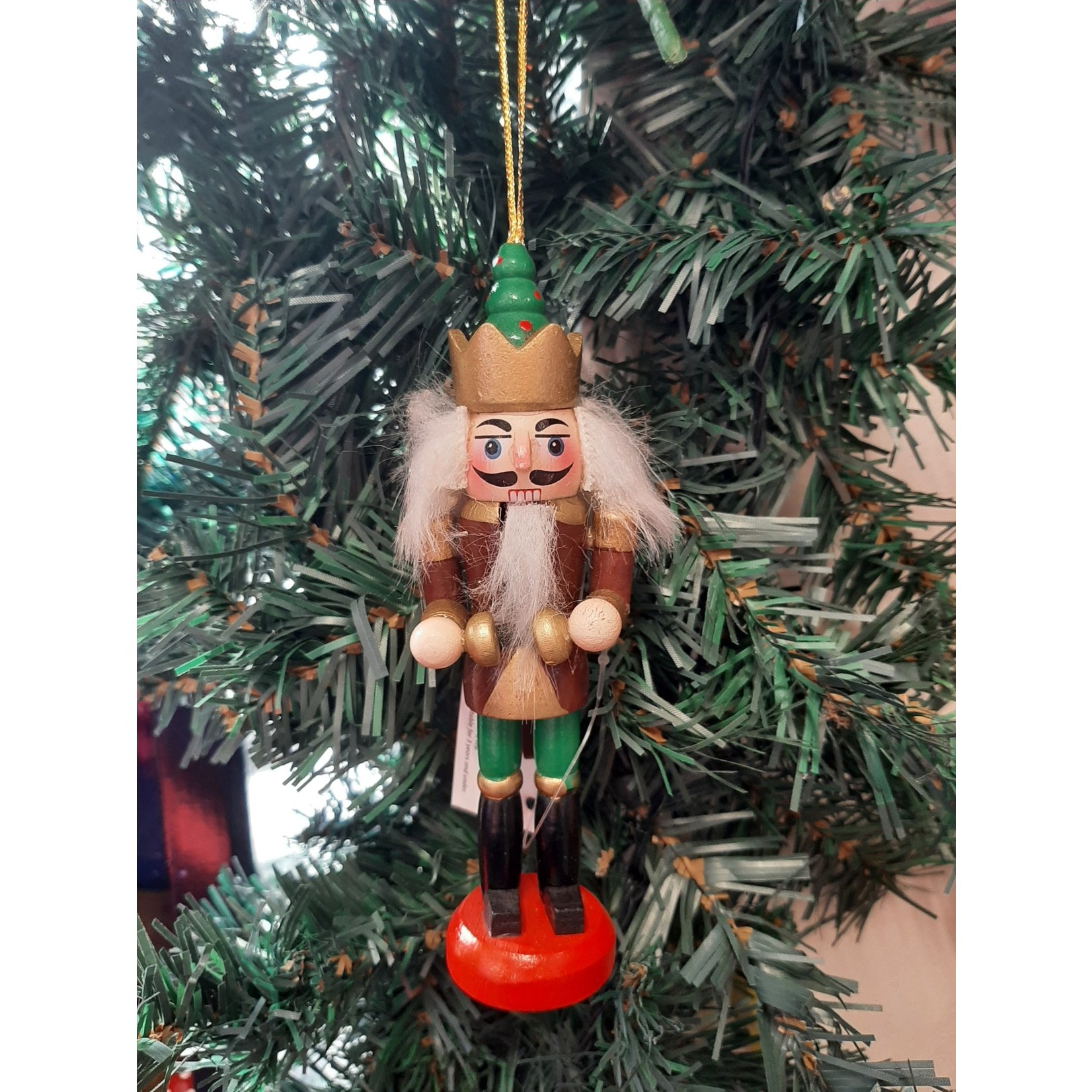 Fountasia Brown Wooden Nutcracker Hanging Decoration