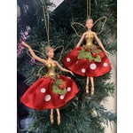 Gisela Graham Resin & Fabric Toadstool Fairy (2 designs to pick from)