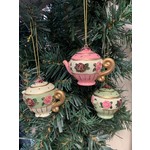 Resin Rose Ball Teapot Hanging Decoration (2 designs to pick from)