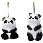 Faux Fur Panda Decoration (2 designs to pick from )