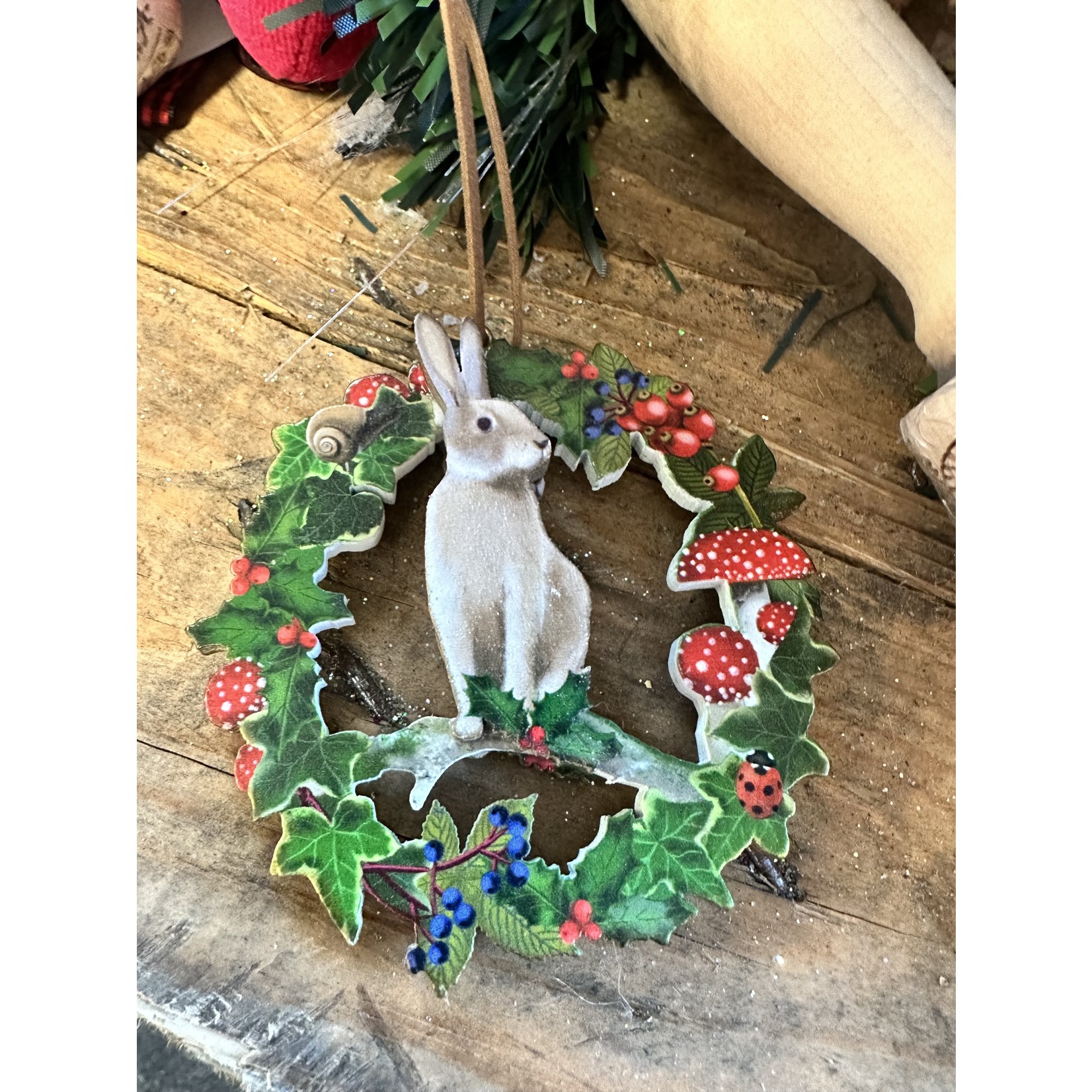 Fretwork Woodland Animals in Wreath Decoration ( 5 designs to pick from )