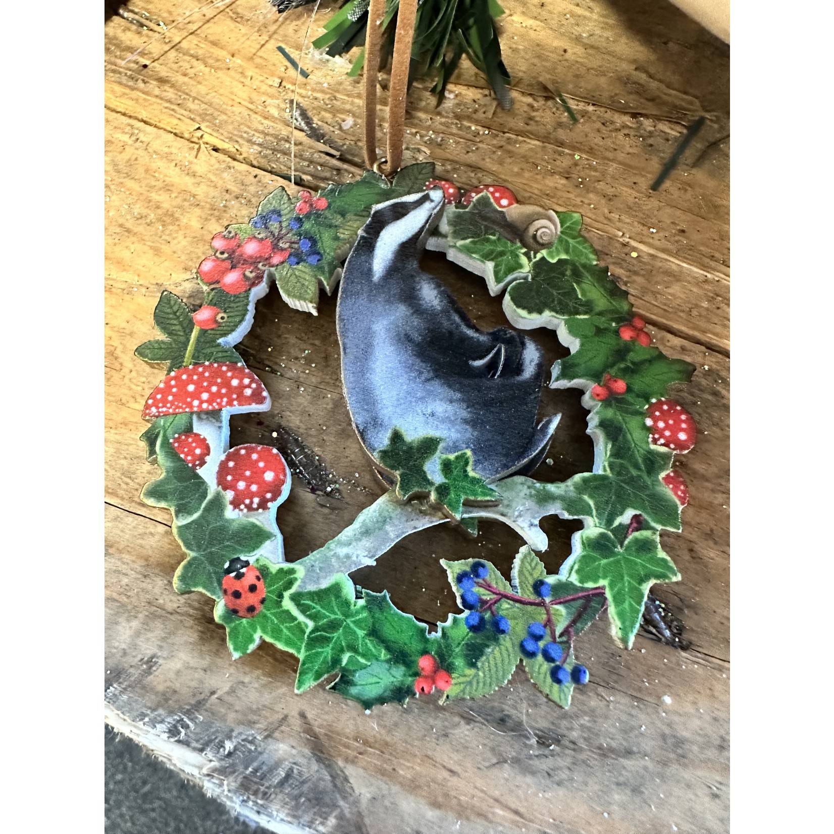 Fretwork Woodland Animals in Wreath Decoration ( 5 designs to pick from )