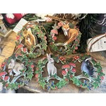 Fretwork Woodland Animals in Wreath Decoration ( 5 designs to pick from )