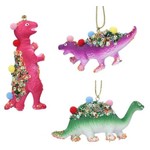 Multicoloured Dinosaur with Pom-poms Decoration