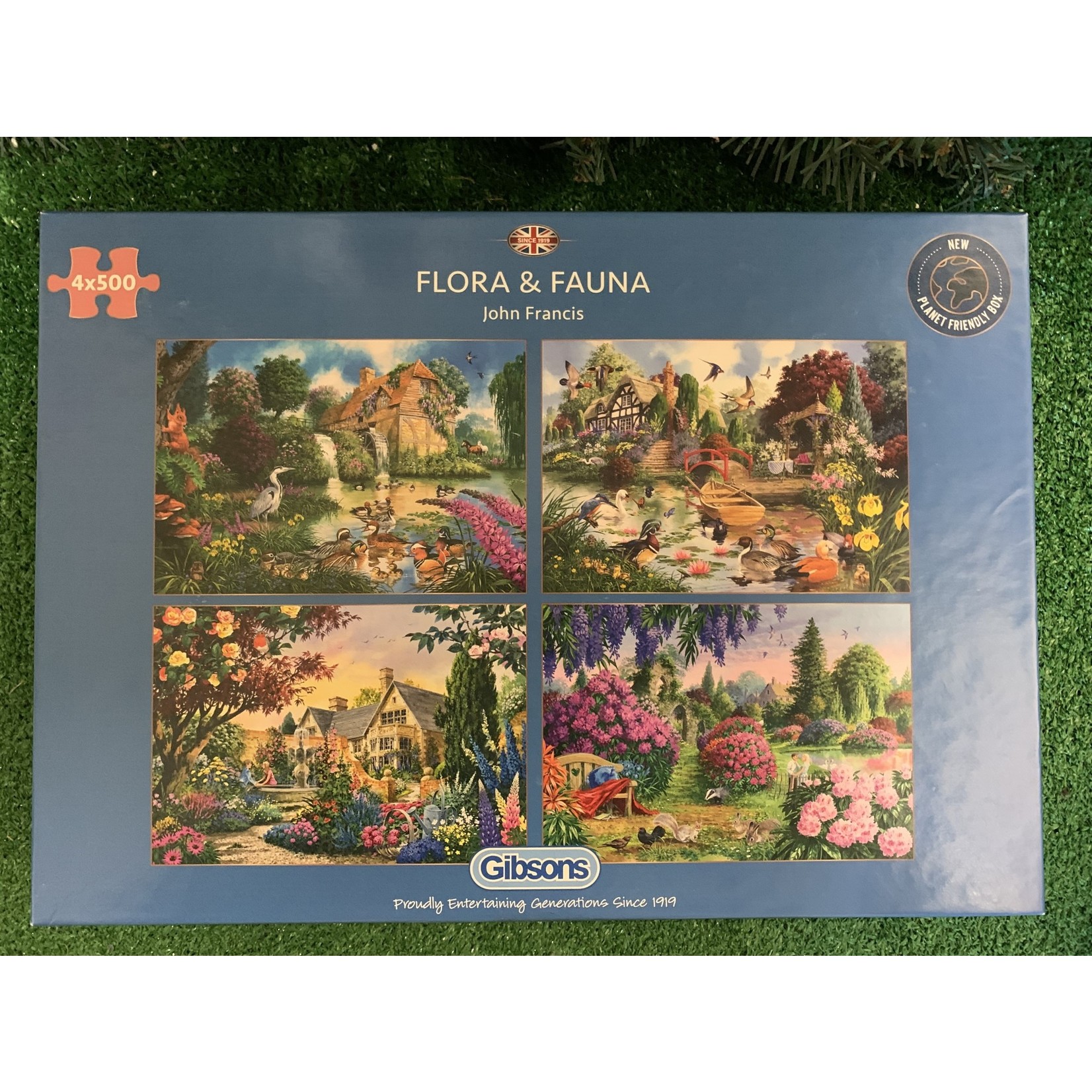Flora & Fauna Puzzle 4 x 500pcs