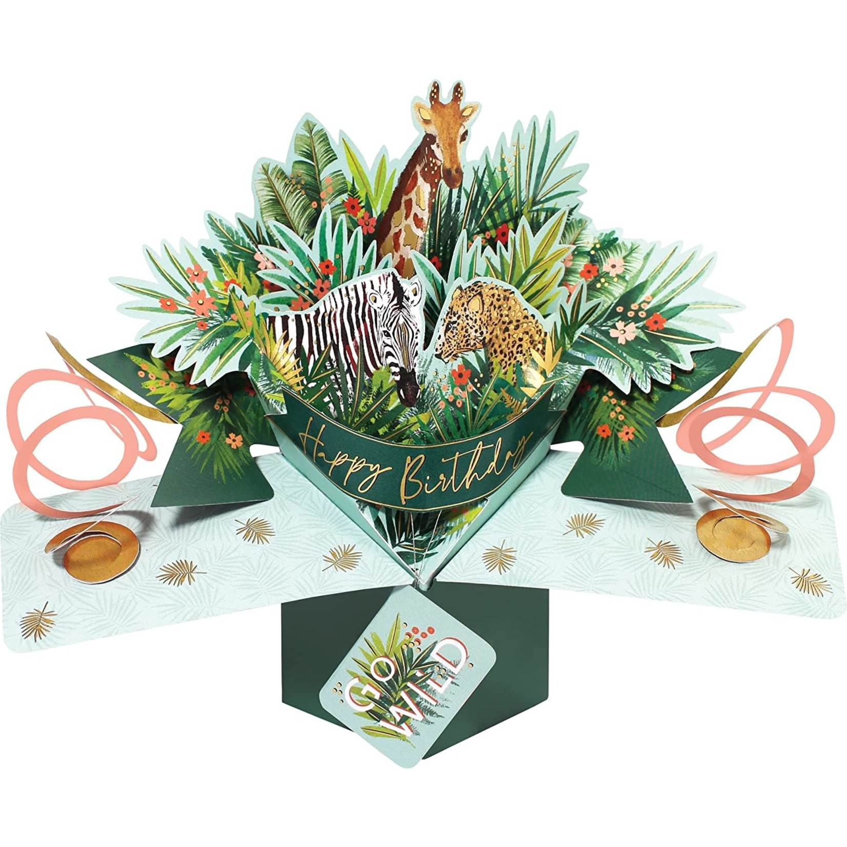 Pop Up 3D Pop Up Birthday Card - Wild Animals