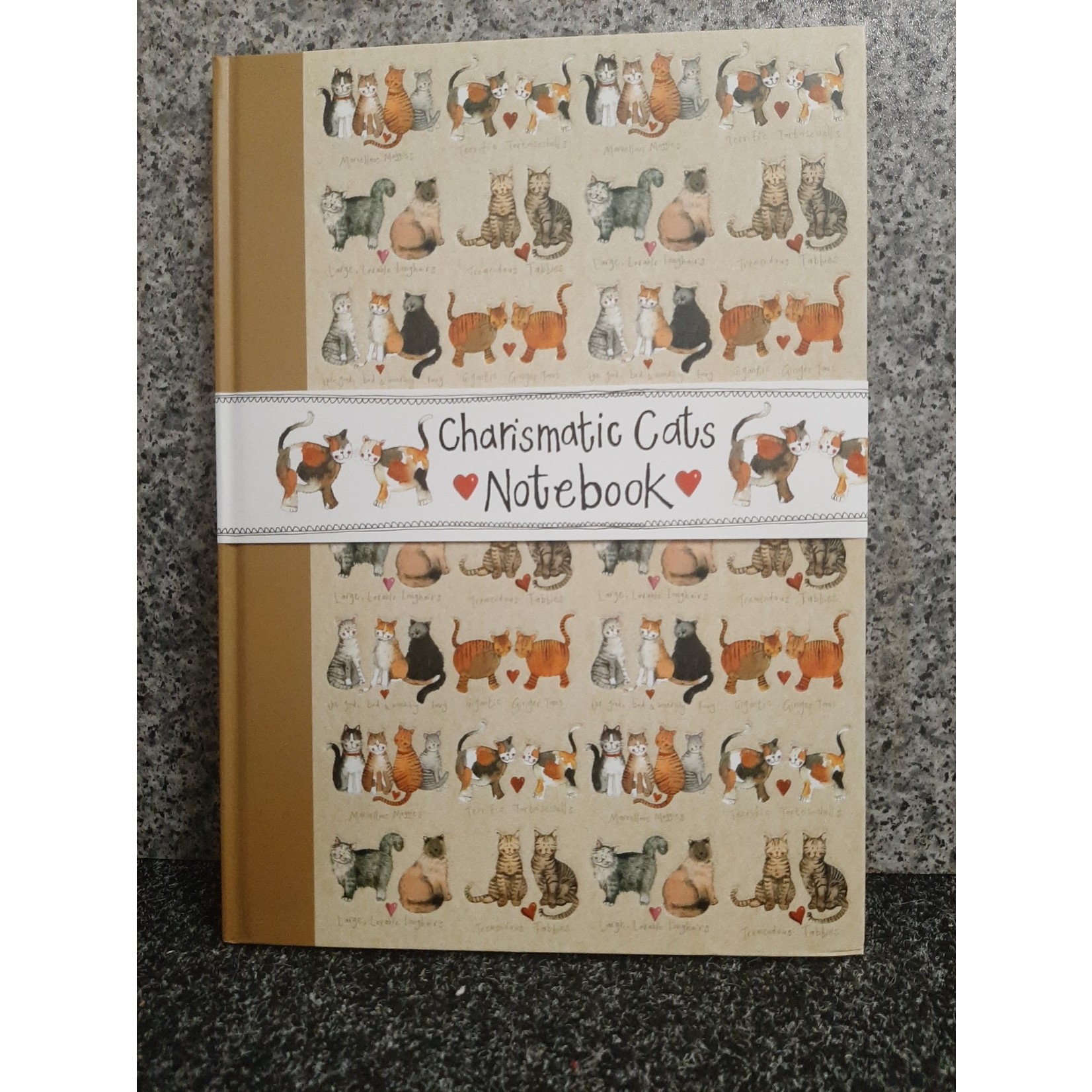 Alex Clark A4 Hardback Notebook - Charismatic Cats (CG)