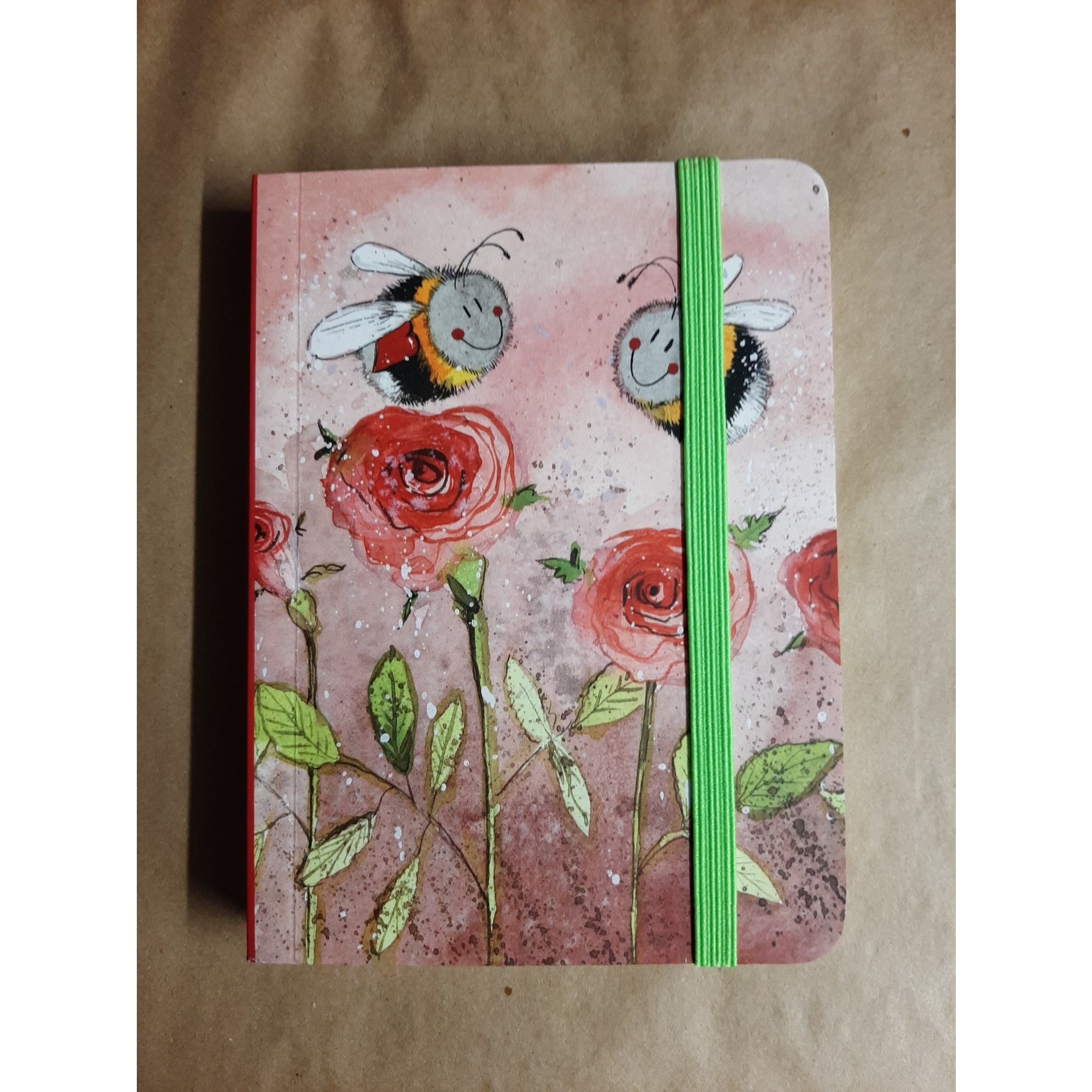 Alex Clark Chunky Notebook - Small - Bees and Roses (CG)