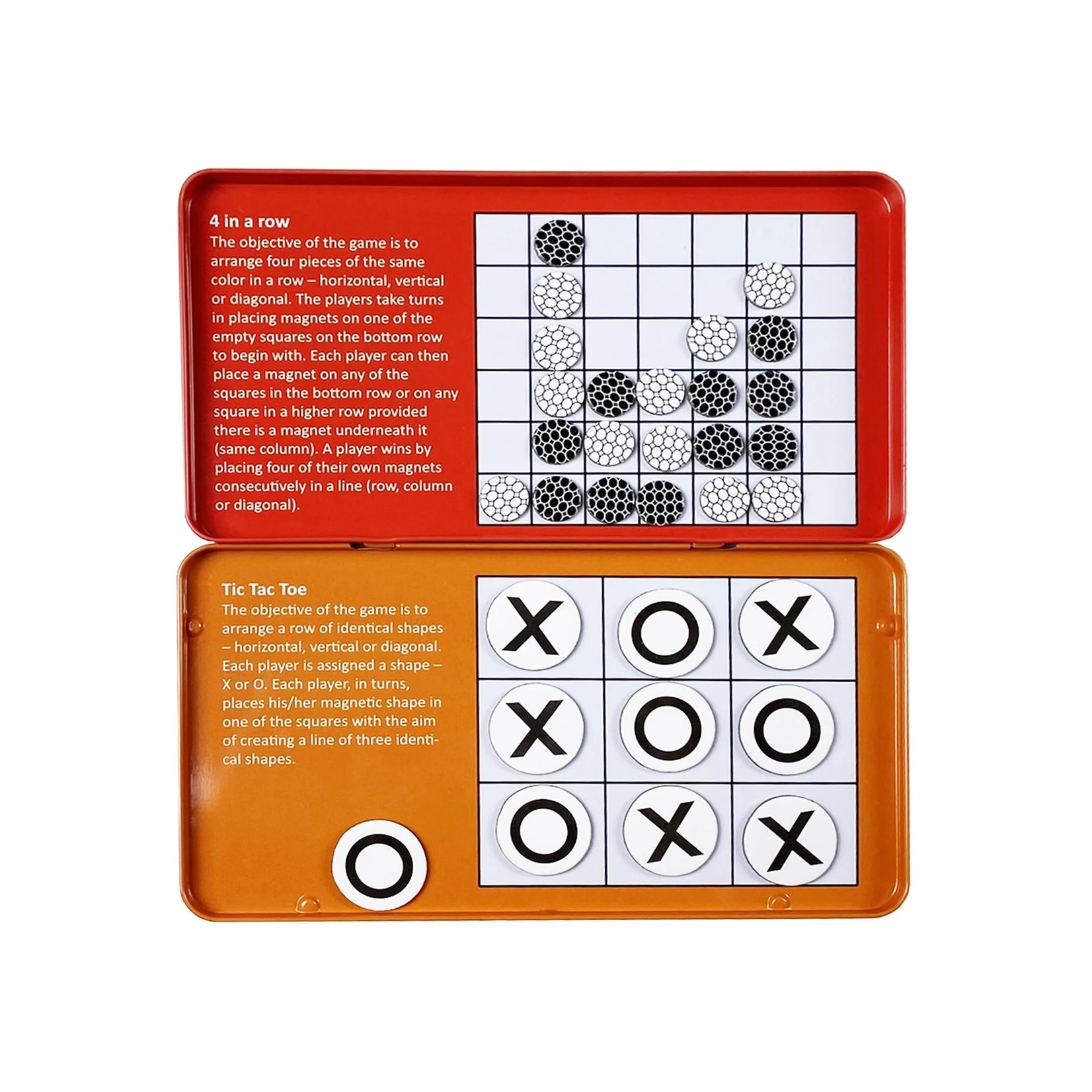 the Purple Cow Magnetic Tic Tac Toe + 4 In A Row Travel Game