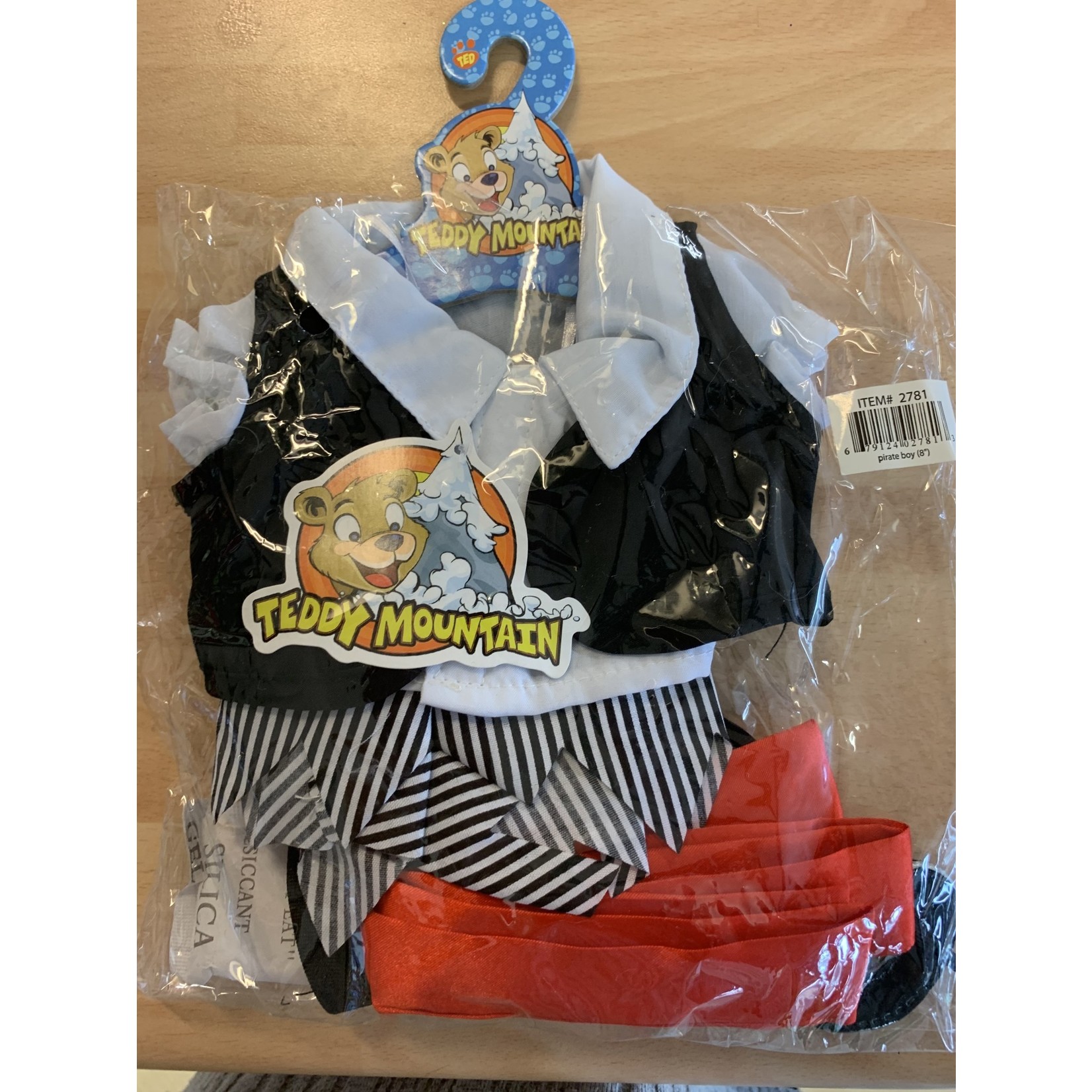 Teddy Mountain Pirate Boy Outfit 8”