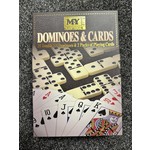 28pc Double Six Dominoes & 2 Packs Playing Cards