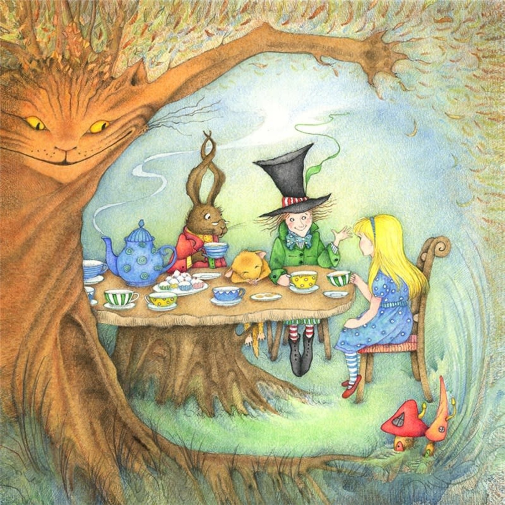 The Mad Hatter’s Tea Party Greeting Card