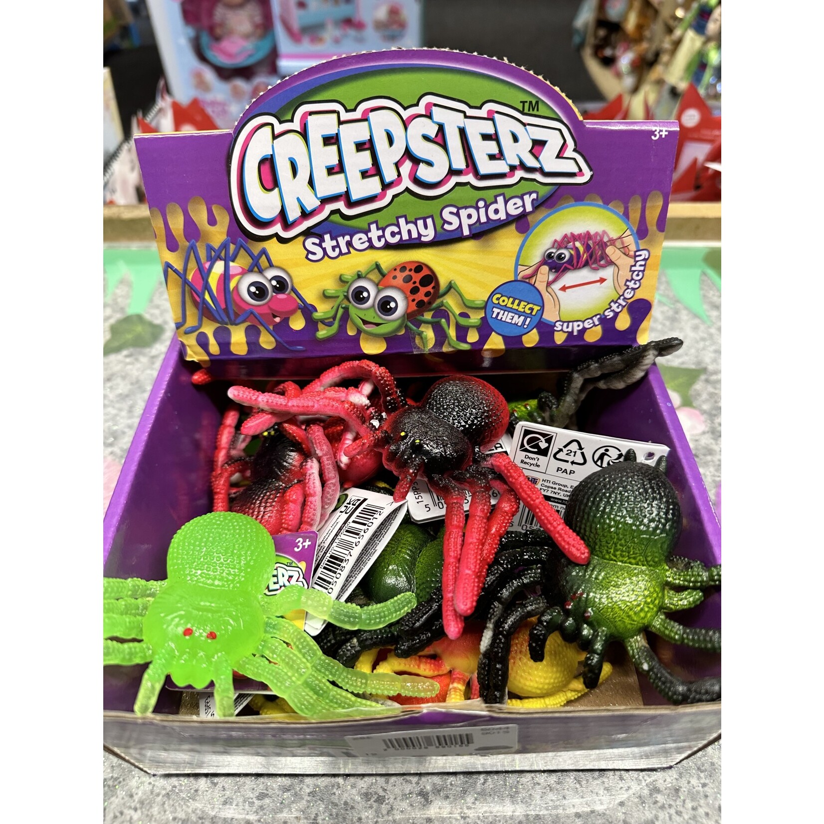 Creepsterz Stretchy Spider  - Assorted