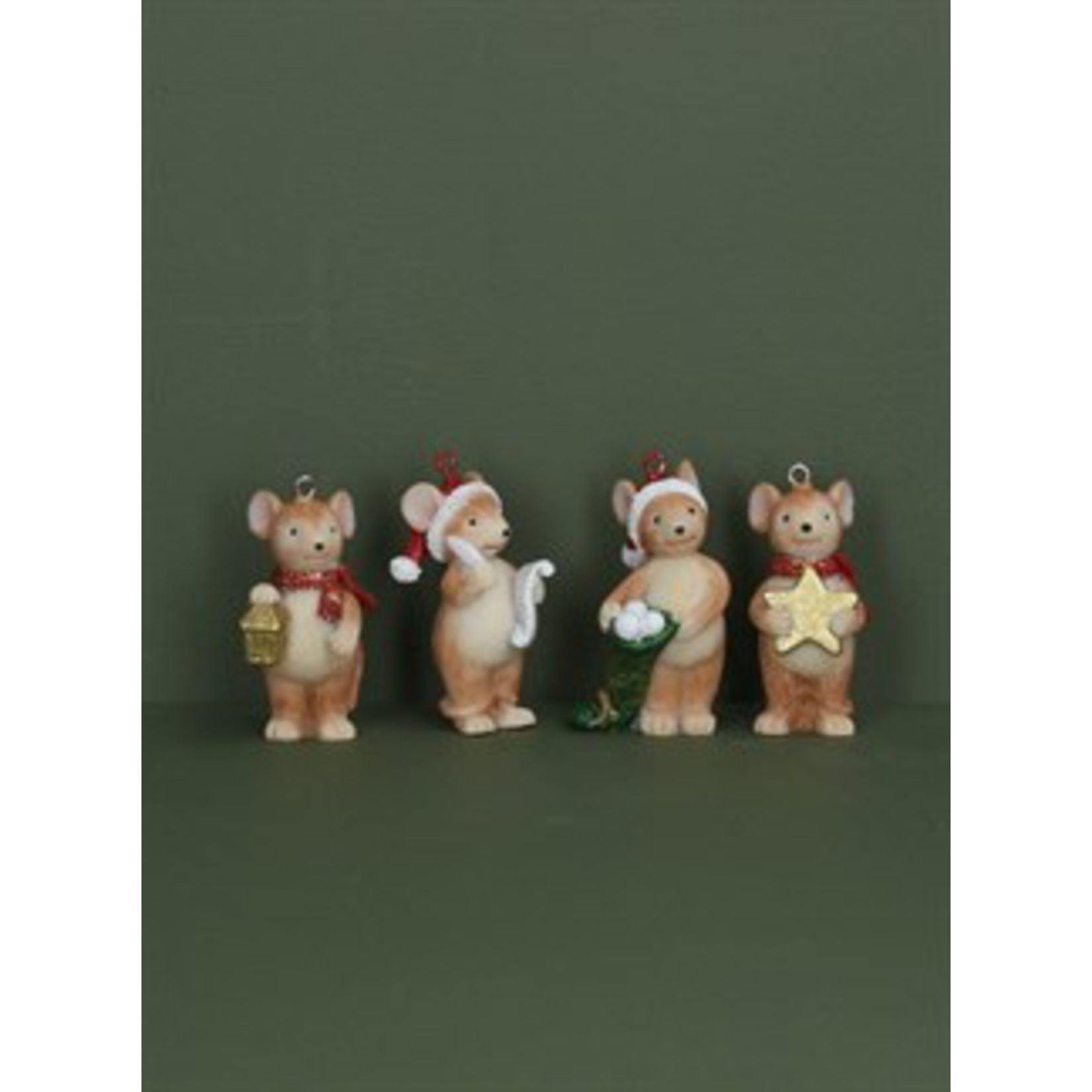 Resin Christmas Mouse Christmas Decoration ( 4 designs to pick from)