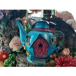 Fairy Kingdom Fairy Kingdom - Bright  Blue Teapot Fairy House
