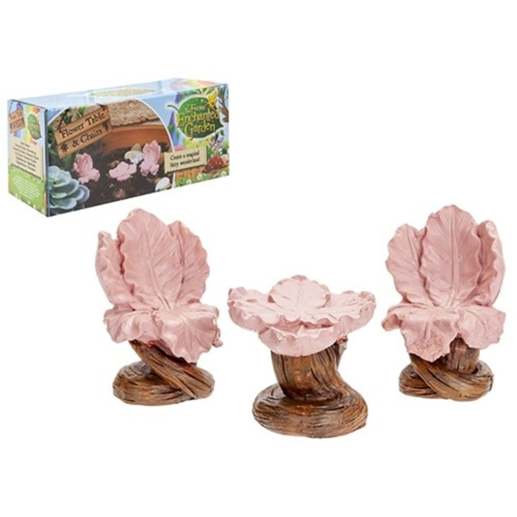 The Fairies Enchanted Garden Secret Fairy Garden Flower Table & Chairs