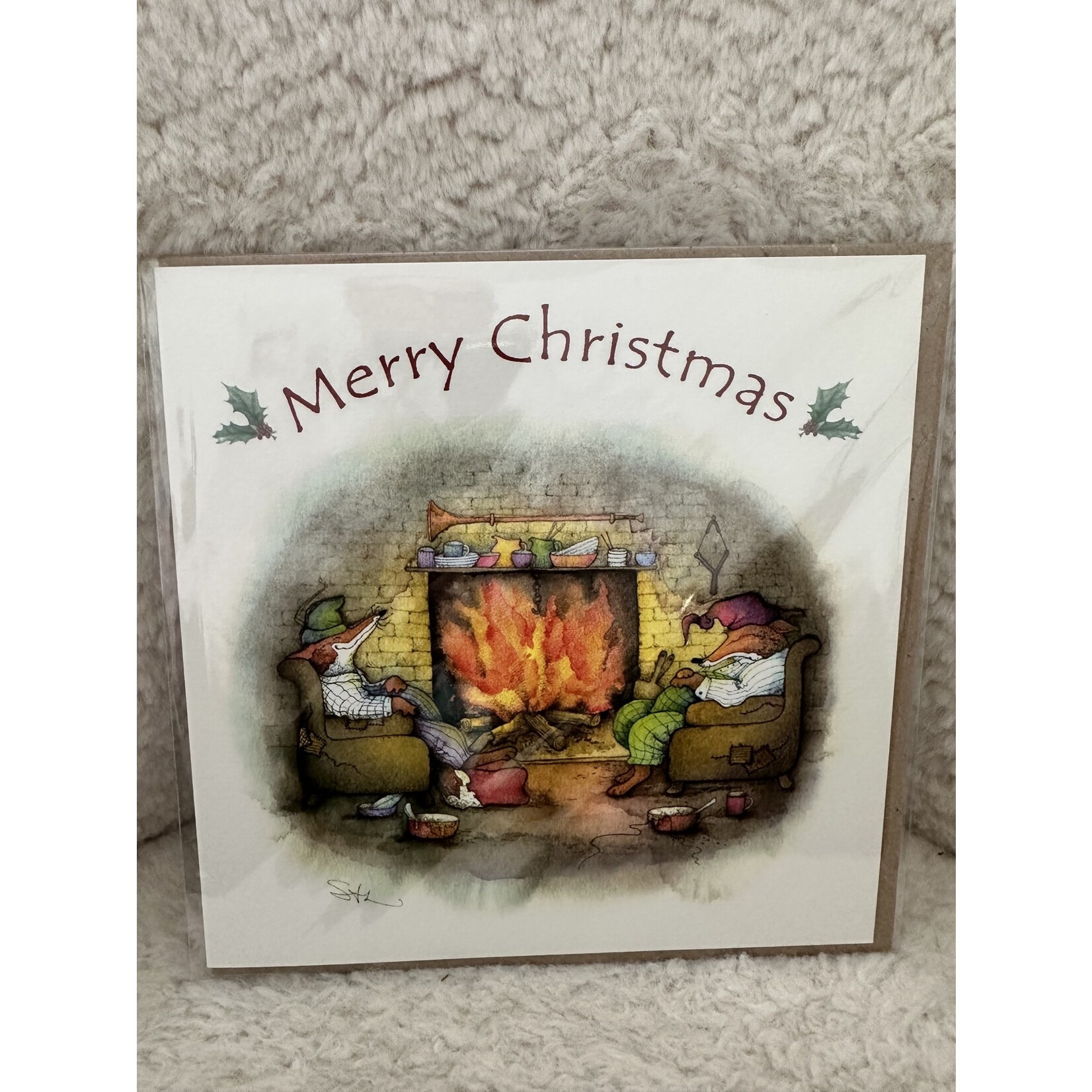 Merry Christmas Fireside Card