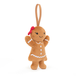 Jellycat - Festive Jellycat - Festive Folly Gingerbread Ruby Hanging Decoration