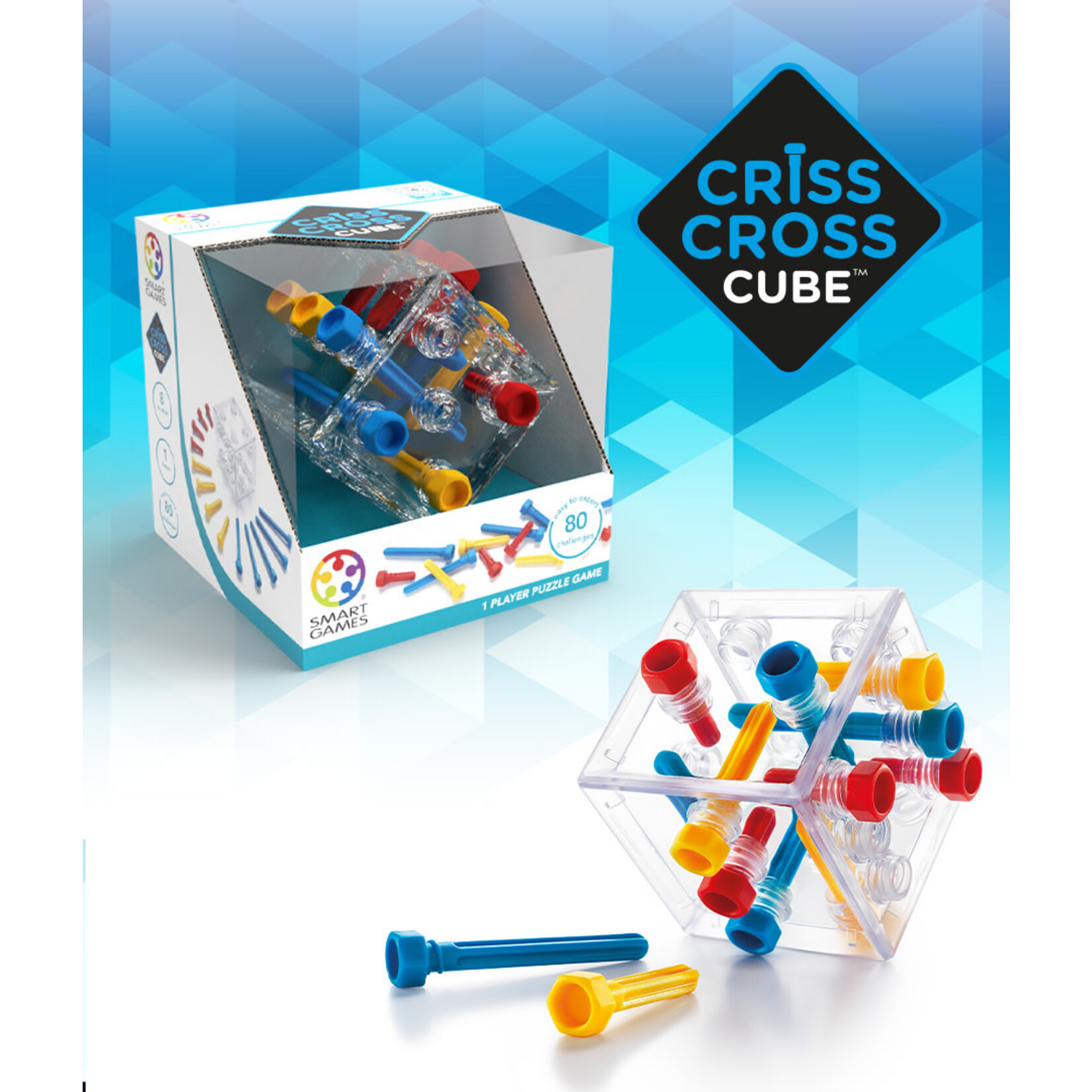 Smart Games Criss Cross Cube Puzzle Game