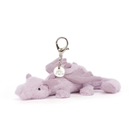 Jellycat - Bag Charms Jellycat - Lavender Dragon Bag Charm