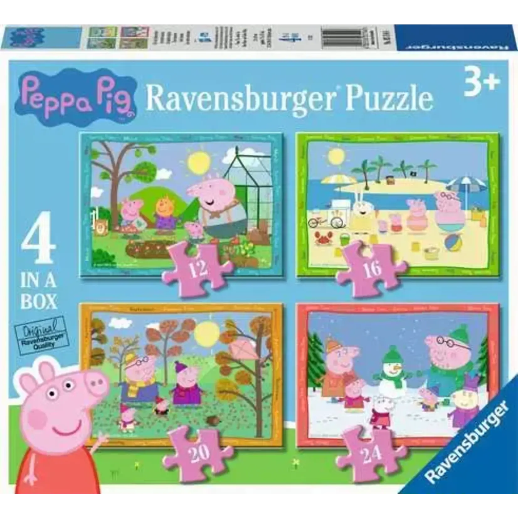 Ravensburger Peppa Pig 4 in a box Puzzles Seasons