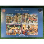 Gibsons Magic of Christmas Puzzle 4x500pcs