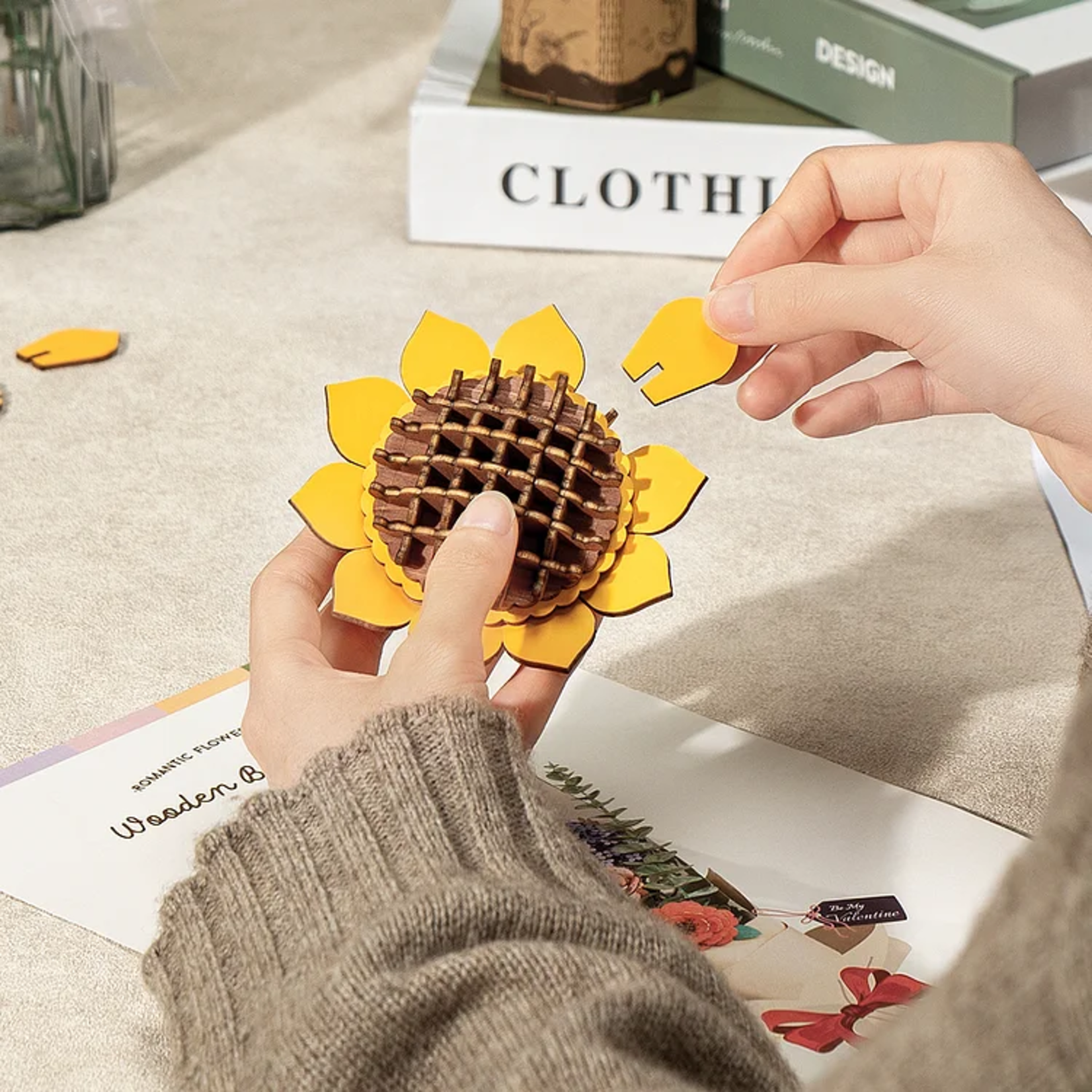 ROWOOD ROWOOD Sunflower Wooden Bloom Craft