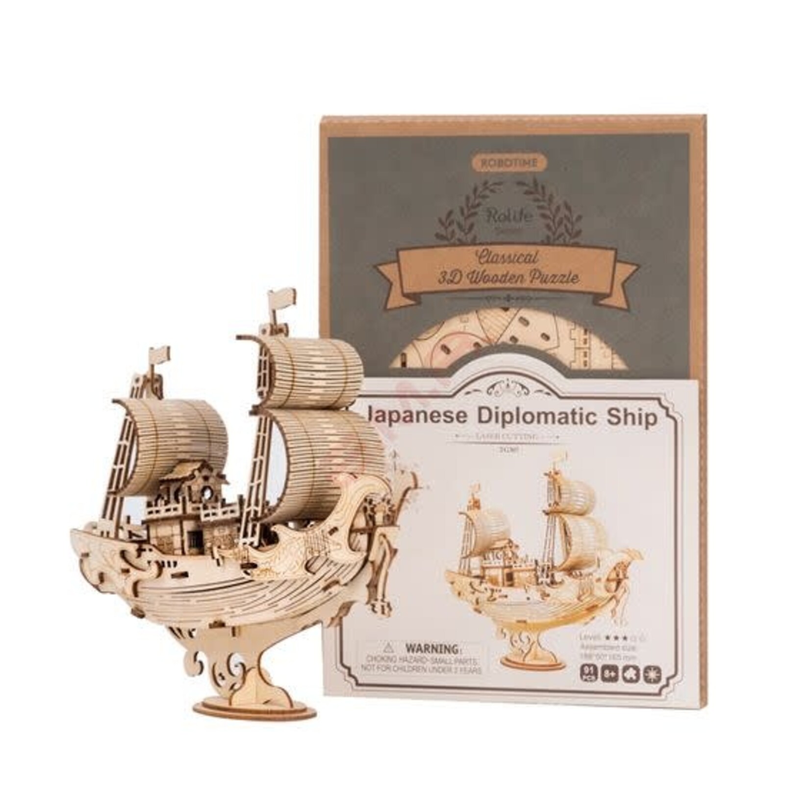 Rolife Rolife Japanese Diplomatic Ship TG307 - 3D Wooden Puzzle