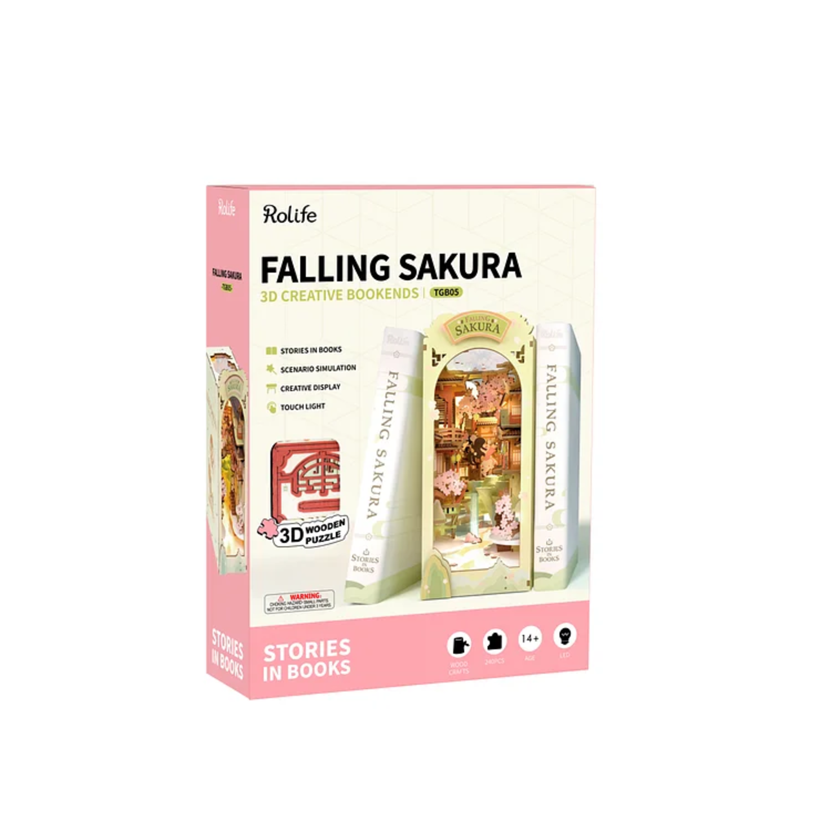 Rolife Rolife Falling Sakura 3D Creating Book Nook DIY